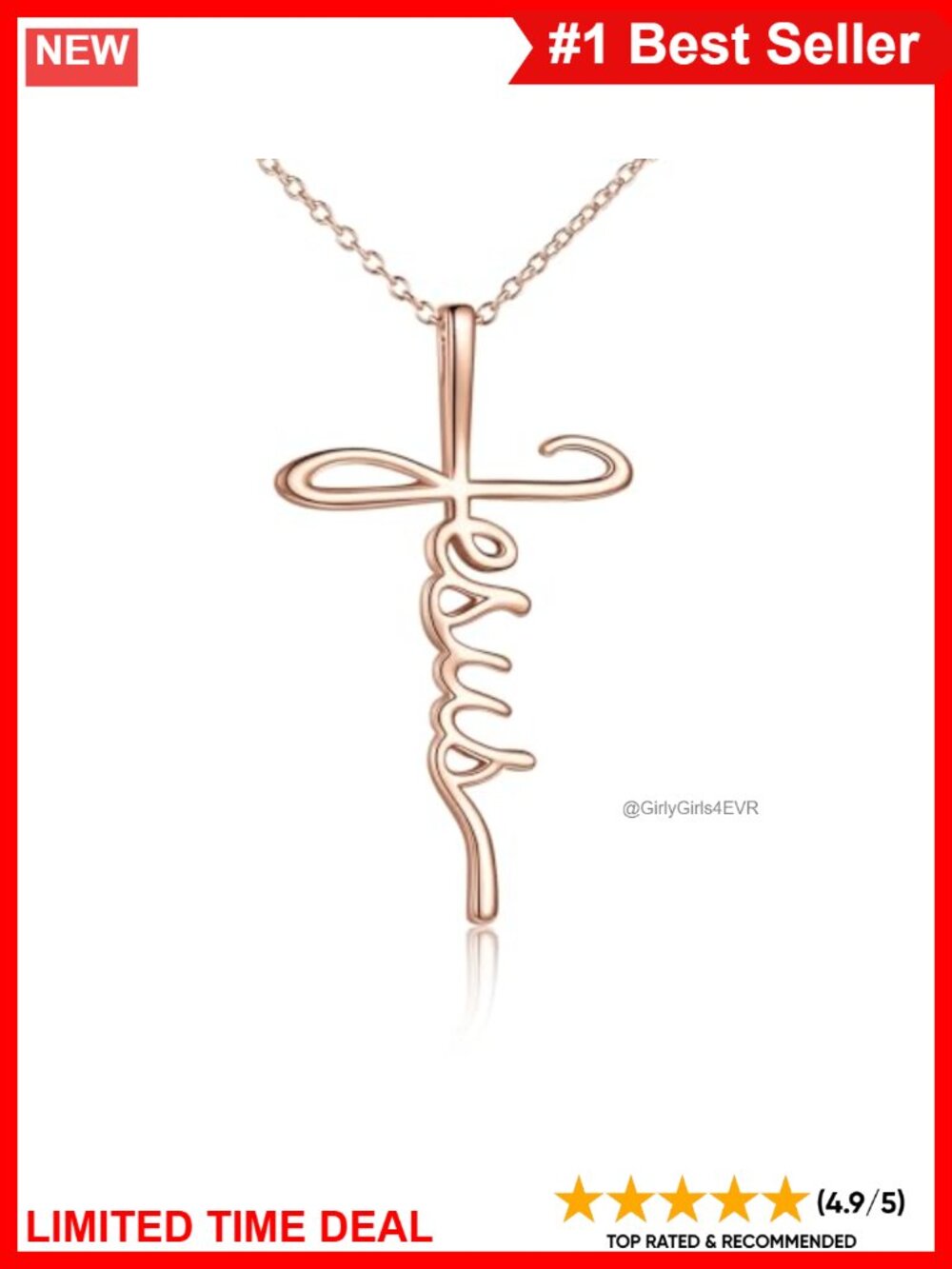 925 Sterling Silver Cross Necklace Sunflower Faith Hope Jesus Pendant Religious